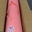 35.4" Large Interactive Felt Cat Activity Play Mat Ripple Style Hide & Seek Tunnel with Hanging Ball, Foldable Snuffle Mat for Indoor Cats, Kittens, Rabbits, Small Pets, Pink