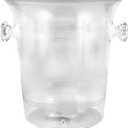 Sovereign Clear Plastic Ice Bucket, (8 x 8.5) 1 Piece - Perfect Choice for Parties, Events, and Everyday Use