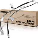 A-Premium Front Brake Hydraulic Hoses Compatible with Select Chevy, GMC and Hummer Models - Silverado 2500 HD/3500 HD, Sierra 2500 HD 2007-2010, Sierra 3500 HD 2008-2010, Yukon XL, H2(Pack of 2)