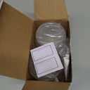 4 Pack Acrylic Qtip Holder Dispenser for Cotton Swabs, Balls, Pads, Floss Picks- Small Clear Acrylic Canister Apothecary Jar Set, Bathroom Essentials Accessories Decor, Vanity Makeup Storage Organizer