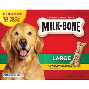 Milk Bone Large Dog Food (240 Oz) (15 Pound (Pack of 1)) BB: 05/01/2027
