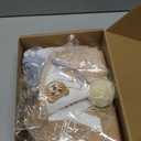 Bear First Brown Felt Happy Birthday High Chair Banner Pre-strung Birthday Hanging Decoration With Birthday Hat One Cake Topper For 1st Birthday Party Decor (blue gray brown white)