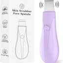 Dual-Mode Blackhead Remover Tools- Skin Scrubber Face Spatula | Battery/Handheld Face Scraper for Deep Cleansing, Skin Care Tool for Men and Women (Purple)