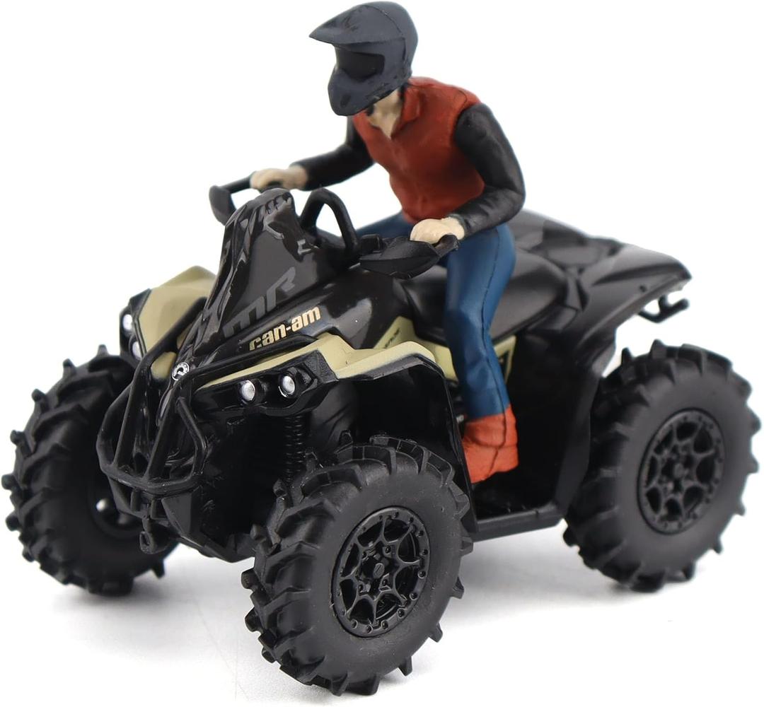 Diecast Masters BRP Bombardier Models 1:32 Scale Diecast Replica Can-Am Renegade X mr 1000R, Desert Tan & Carbon Black | Item 60011