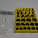 KEZE 386 Pcs Metric Viton O Ring Assortment Kit 75A Durometer 30 Sizes Brown O-Ring Set for Industrial Pressure Washer,Industrial Plumbing,Hydraulic & Cylinders Repairs with 4 Pcs Pick and Hook Set
