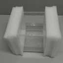 Acrylic Clean Pad Storage Box for Clean Skin Club - Cotton Holder, Square Organizer (Pads Not Included) - Horizontal With Lid