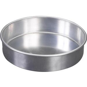Nordic Ware Natural Aluminum Commercial Round Layer Cake Pan Baking Essentials, 8-Inch Round, Metallic