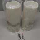 Homemory 6"x3" Outdoor Waterproof Flameless Candles, LED Candles, Battery Operated Candles with Remote and Timers, Electric Fake Plastic Pillar Candles, Ivory White, Set of 2