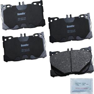 Bendix Priority1 CFC1871 Ceramic Front Brake Pads for Select Models Mercedes-Benz C43 AMG, C450 CLS53 CLS400, CLS450, E43 E53 E300, E350, E400, E450, GLC43 GLC250, GLC300, GLC350e, GLE43 AMG