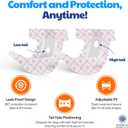 American Kennel Club Female Dog Wrap, Disposable Diapers with Wetness Indicator (L High Tail (1827 in), 50, Count)