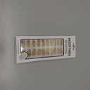 4 x Gloss Nail Strips|Uv Free|22 Pcs,Gel Nail Stickers|Long Lasting Two Weeks and Easy to Apply&Remove|Golden Spot