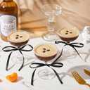 Maxdot 20 Set A Tini Bit Older Espresso Martini Birthday Party Supplies 5 oz Plastic Martini Glasses with Bow She's the Cherry on Top Champagne Tower for Bachelorette Decoration(Black)