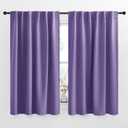 NICETOWN Blackout Curtain Panels for Living Room - (Lilac Purple Color) 52x63 Inch, 2 Panels Set, Room Darkening Blackout Drapes for Window