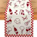Italian Table Runner Lucky in Love Bachelorette Kitchen Dining Table Centerpiece Thats Amore Bridal Shower Decor Italy Party Decorations