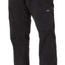 Wrangler Authentics Mens Relaxed Fit Stretch Cargo Pant (Black)