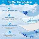 Upgrade Dog Cooling Mat Portable Water Injection Pet Cooling Pad Summer Self Cooling Ice Silk Pet Blanket Washable