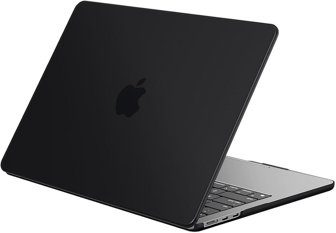 EooCoo Case Compatible with MacBook Air 13 inch M5 2026-2022 M4 M3 M2 A3449 A3240 A3113 A2681, Sleek Hard Shell Scratch Resistant Protective Cover Compatible for MacBook Air 13.6 inch, Matte Black