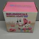 3-in-1 Musical Puppy Toys for 1 Year Old Girl Gift, Educational Baby Toy 6-12-18 Month, 1st Birthday Gift for 1 Year Old Girl Boy, First Bilingual Present for 7 8 9 10 Month Infant (Pink)