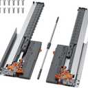 20 Inch Push to Open & Soft Close Undermount Drawer Slides, Full Extension Concealed Drawer Glides, Heavy Duty 100 LB Load Capacity, Fits 1/2"5/8" Drawer Sides & Frameless Drawers, 1 Pair