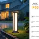 MVBT 31.5" Outdoor Pathway Lights, Waterproof Landscape Path Light Wired, 5.9"L × 5.9"W × 31.5"H