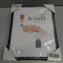 8.5x11 Picture Frame (Set of 3), 8.5x11 Photo Frames with 6x8 Removable Mat, High Definition Plexiglass, Vertical and Horizontal Display, Wall Hanging Photo Frame, Black