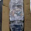 Modern White 8 Drawer Dresser for Bedroom, 15.3" D x 55.2" W x 32.3" H Simply Chest of Drawers, Wood Storage Dresser with Deep Drawers for Living Room Hallway Entryway, White