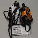 BLACK+DECKER BM3B Fully Automatic 6V/12V Battery Charger/Maintainer with Cable Clamps and O-Ring Terminals, Multi, 1.5 Amp