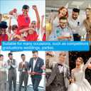 PATIKIL Blank Award Ribbon, 18 Pcs Rosette Ribbon Honorable Prize Recognition Ribbon for DIY, Party, Wedding, Competition, Sport, Black