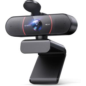 EMEET C960 4K Webcam for PC, 4K UHD CMOS Sensor, PDAF Auto Focus, Dual Omnidirectional Mics, Auto Light Correction, 73 FOV, Plug&Play Webcam w/Privacy Cover, Works w/Zoom/Teams/Skype/Google Meet