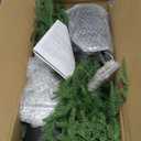 ENVEN 2FT Artificial Norfolk Pine Christmas Tree – Tabletop Faux Tree Unlit/ Prelit with 50 LED Lights & 8-Function Battery Box, Pre-Assembled Holiday Decor for Home or Office (Prelit-2FT-2Pack)