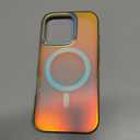 LONLI Hue - Magnetic Case for iPhone 16 Pro - [Compatible with Magsafe] - [360 Shock-Absorbent Bumper] - [Cute and Unique Phone Cover for Girls and Women] - Fluorescent Holographic Iridescent