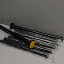 CorkLatta Black Shower Curtain Rod 31 to 104 Inch,1 Inch Diameter Adjustable Spring Tension Curtain Rod No Drilling Stainless Steel Telescoping Rod,No Rust