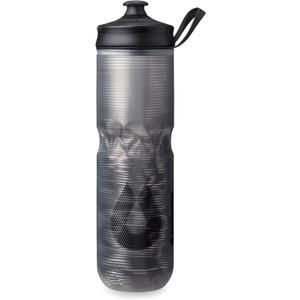 HydraPak | Polar Bottle - Polar Sport Insulated Water Bottle - BPA-Free, Sport & Bike Squeeze Bottle with Handle (Pulse Black, 700ml / 24oz)