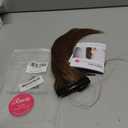 REECHO Invisible Wire Hair Extensions with Transparent Headband Adjustable Size Removable Secure Clips in Straight Secret Hairpiece for Women (16 Inch (Pack of 1), Light Ash Brown with Highlights)