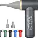 KiCA Jetfan 2.0 Electric Air Duster for Computer/Keyboard/House Cleaning/Camera Lens/Camping/BBQ/Car/Barbershop/Hair Drying,100000RPM,Upgraded Nozzle/BatteryLife,Air Can Substitute-Gray