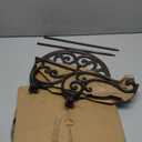 Sungmor Heavy Duty Cast Iron Potted Plant Stand,26-Inch 2 Tiers Metal Planter Rack,Decorative Flower Pot Holder,Vintage & Rustic Style Indoor Outdoor Garden Pots Container Supports