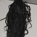 30'' Knotless Box Braided Lace Front Wig for Women  Long Full Lace Braided Wig with Baby Hair, Natural-Looking Double Full Lace Frontal, Black Hand-Braided Hair (Black)