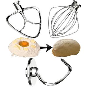 IAGREEA 6-Wire Whipped cream Attachment for KitchenAid 4.5-5 Quart Tilt-Head Stand Mixer, K45WW accessory Replacement, Stainless Steel Egg Cream Stirrer, Cake Mayonnaise Whisk, Whipping Egg White