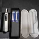 Oral-B iO Series 10 Rechargeable Electric Toothbrush with Visible Pressure Sensor to Protect Gums, 2 Min Timer, 7 Cleaning Settings, 4 Replacement Toothbrush Heads, and Charging Travel Case, White