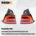 Right Passenger Side Rear Tail Outside Light Brake Outer LED Lamp Assembly | Fits For Tesla Model 3 2017 2018 2019 2020 Replace# 1077398-00-G, 1077398, 1077398-00-H, 1077398-00-F