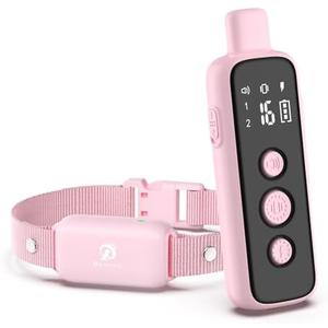 Bousnic Shock Collar for Dogs - Waterproof Rechargeable Dog Electric Training Collar with Remote for Small Medium Large Dogs with Beep, Vibration, Safe Shock Modes (8-120 Lbs)