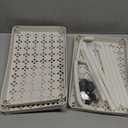 3 Tiers Plastic Rolling Utility Cart with Wheels, Layers White Hook Stable Tier Utility Cart Mobile for Living Room Bedroom Kitchen Carts Multi Functional Storage Trolley e Shelf