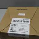 Focusound 52 Pack Acoustic Foam Panels 1" x 12" x 12" Sound Proof Foam Panles Soundproofing Noise Cancelling Wedge Panels for Home Office Recoding Studio with 300PCS Double-Side Adhesive