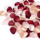 Ling's moment Rose Petals, Silk Flower Petals for Wedding/Aisle/Flower Girl Baskets/Table Centerpiece Dcor,etc.Burgundy Gold White 200pcs