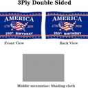Jayus Double Sided 250th Anniversary American USA Flags 3x5 Outdoor- Vivid Colors 3Ply 1776-2026 250 Years Birthday Patriotic Flags Banners- Heavy Duty 100% Polyester with 2 Brass Grommets