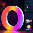 Light Up Letters Marquee Letter - Music Sync RGB Color Changing LED Lights Letter Logo Game Lights for Girls Women Party Birthday Christmas Valentine's Day Wall Desktop Decoration