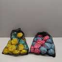 VercanMonth 48 Pcs Reusable Water Balls 3 Inch 4 Style Hawaiian Outdoor Water Balls Absorbent Bouncing Beach Toys with 2 Mesh Bag for Summer Beach Pool Soaking Games Party Favors