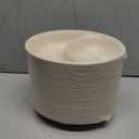 Celel 2 Compartment Oval Paper Bowls 100 Pack, Disposable Chip and Dip Bowls for Party Chips and Salsa Bowl for Party, Divided Snack Bowl Disposable