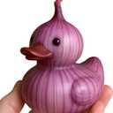 Onion Duck - Vegetable Duck Figurine, Funny Vegetable Ducks Statue Resin Veggie Ducks Gifts for Dashboard Home Office Desktop Car Accessories