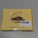 CD Player Portable with Dual Stereo Speakers, Rechargeable Portable CD Player with Bluetooth for Home with Headphones, Support CD/AUX/USB, Black